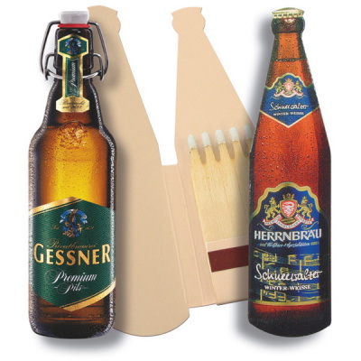 Zündholzbriefchen BIERFLASCHE